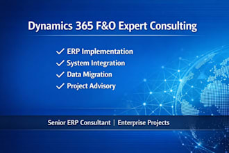 be your dynamics 365 finance and operations consultant