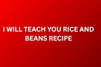 write rice and beans recipe