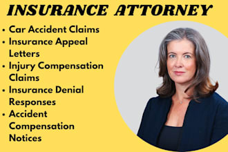 assist with insurance claims, car accident disputes, and personal injury cases