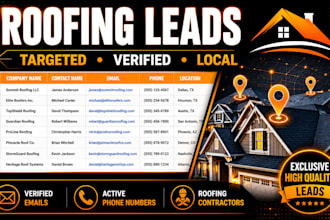 generate exclusive roofing contractor leads with verified contacts
