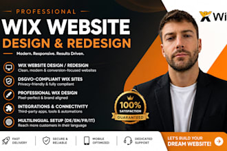 redesign wix website design wix website wix website redesign website development