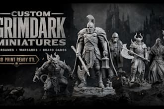 sculpt 3d tabletop miniature warhammer grimdark trench 40k board game miniature