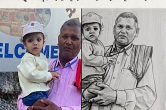create realistic pencil sketch from your photo