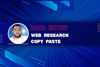 do online research, web research and copy paste