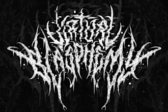 design melodic death metal band logo