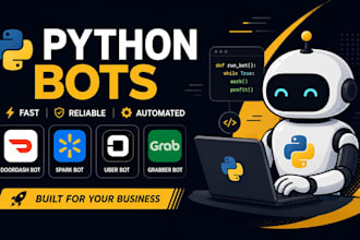 build high paying doordash grabber bot, batch grabber bot, spark driver bot