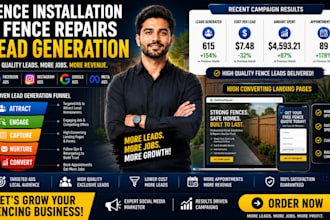 usa fence installation leads, fence repairs, fence installation facebook ads