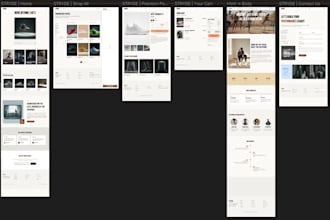 design of a full website of selling sportive shoes