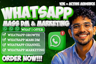 do whatsapp mass dm, bulk messaging, whatsapp marketing , lead generation