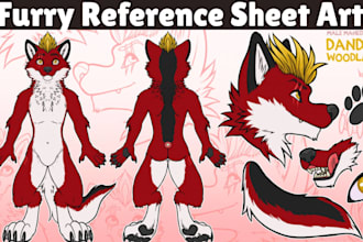 draw furry reference sheet furry ref sheet furry art oc character