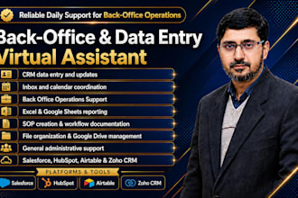 provide back office and data entry virtual assistant
