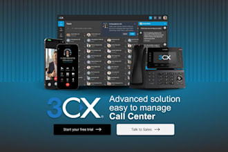 build ai phone calling agent auto predictive dialer 3cx pbx voip cloud system