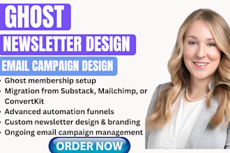 setup ghost email campaign ghost newsletter ghost crm ghost email automation