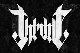 design epic viking metal band logo