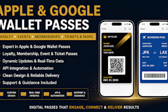 create apple wallet and google wallet loyalty cards and event passes