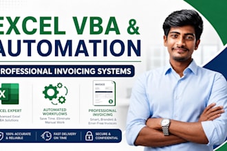 create advanced excel vba automation and professional invoicing systems