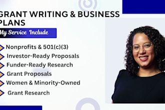 grant writing grant proposal grant research grant application business plan