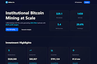 build fintech grade custom crypto trading dashboard or analytics widget