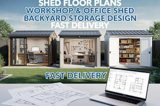 draw garage plan backyard shed workshop office shedc