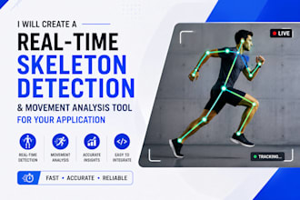 develop real time skeleton detection and movement analysis tool for mobile apps
