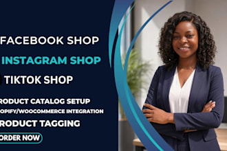 create facebook shop, instagram shop and meta commerce setup for your business