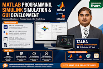 do matlab programming matlab simulink, gui tasks and projects
