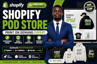 create shopify print on demand pod store with printify