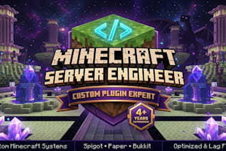 build your dream minecraft server smp mini game minecraft custom plugin in java