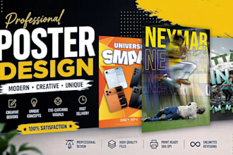 design modern and professional custom posters