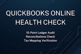 do a professional quickbooks diagnostic review and bookkeeping cleanup