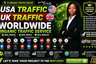 do organic USA,UK website traffic to increase ebay, shopify etsy sales fast