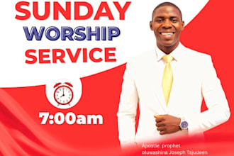 design professional church event flyer and poster