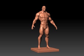 sculpt epic fantasy heroes for 3d printing, printable stl model, action figure