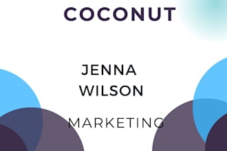 create a coconut website for you and business
