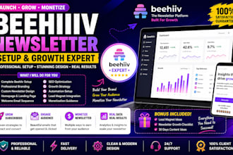 setup beehiiv newsletter, automations and referral system