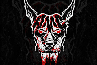 make unique deathcore band branding logo