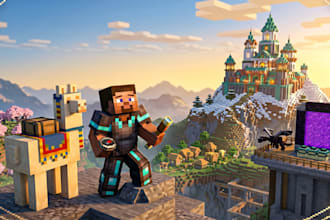 l design an epic minecraft youtube thumbnail