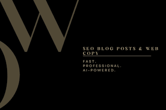 write SEO blog posts and website copy for your business