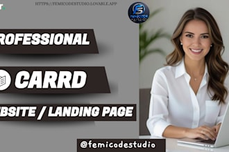 design carrd landing page, carrd website design and carrd portfolio
