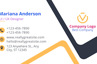 creative double sided business card design for your business