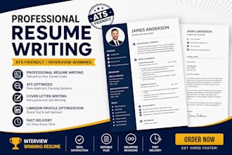 write ats friendly professional resume CV and cover letter