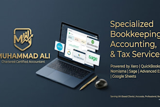 do bookkeeping, accounting, self assessment, vat returns for uk clients