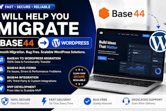 migrate base44 app expert base44 integration base44 bug fixing website migration