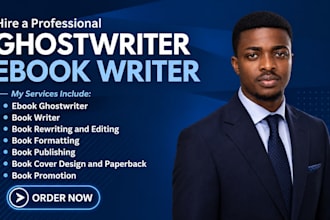 ghostwrite your nonfiction ebook, self help book or ghost book writer