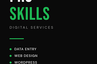 do data entry, website design and transcription
