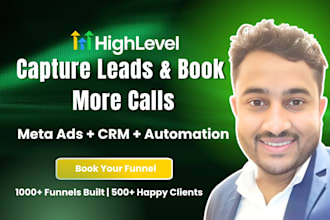 build gohighlevel lead capture funnel and appointment booking for coaches