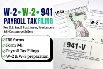 file your w2, w3, 941 payroll tax forms handle irs compliance for small business