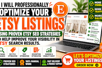 do etsy listing optimization with SEO keywords and tags