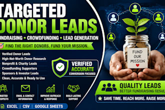 provide targeted donor leads and fundraising lead generation