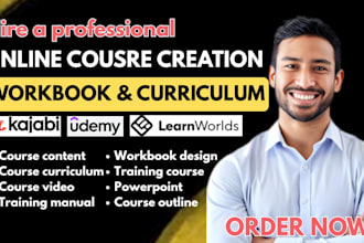 create online course content, course creation, workbook, training manual on lms